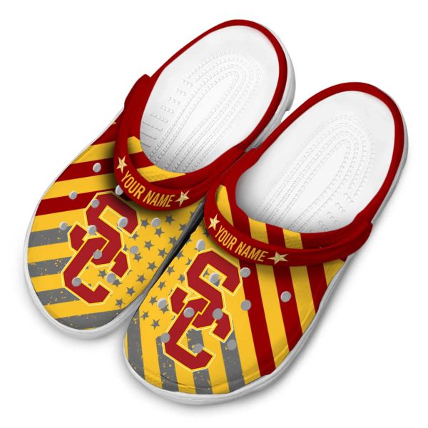 Customized USC Trojans Star Spangled Graphic Crocs Trendy