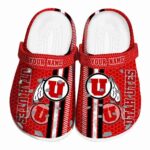 Customized Utah Utes Contrasting Stripes Crocs Best selling