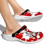 Customized Utah Utes Splatter Pattern Crocs Best selling