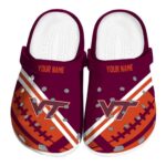 Customized Virginia Tech Hokies Football Motif Crocs Best selling
