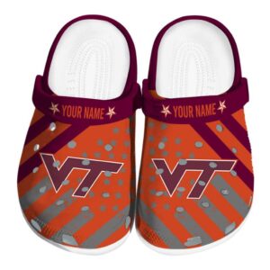 Customized Virginia Tech Hokies Star Spangled Graphic Crocs Best selling