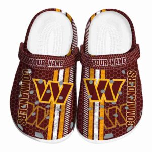 Customized Washington Commanders Contrasting Stripes Crocs Best selling