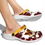 Customized Washington Commanders Splatter Pattern Crocs Best selling