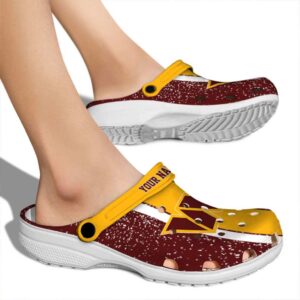 Customized Washington Commanders Vertical Stripes Crocs High quality