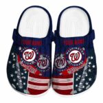 Customized Washington Nationals Star Spangled Side Pattern Crocs Best selling