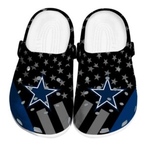 Dallas Cowboys Stellar Stripes Theme Crocs Best selling
