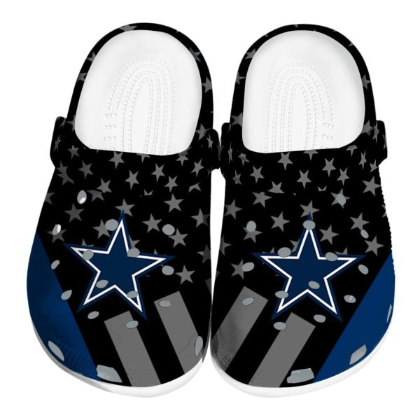 Dallas Cowboys Stellar Stripes Theme Crocs Best selling