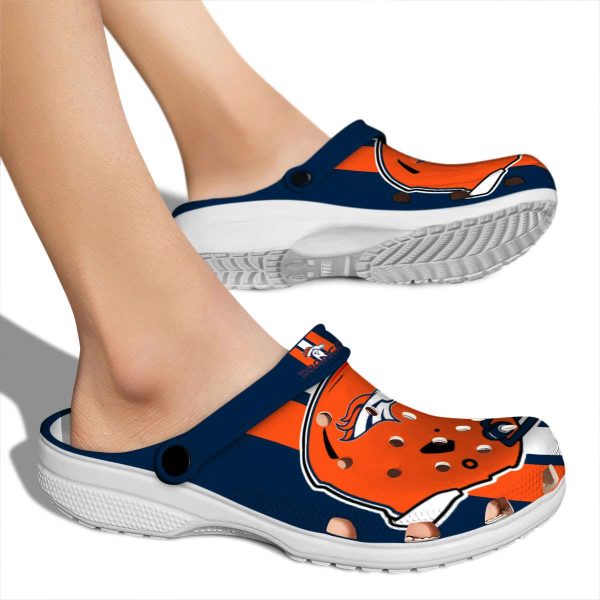 Denver Broncos Helmet Stripes Crocs High quality