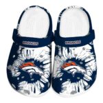 Denver Broncos Splatter Graphics Crocs Best selling