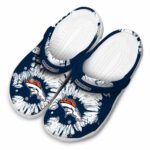 Denver Broncos Splatter Graphics Crocs Best selling