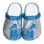 Detroit Lions Geometric Background Clog 1 Detroit Lions Geometric Background Crocs Best selling