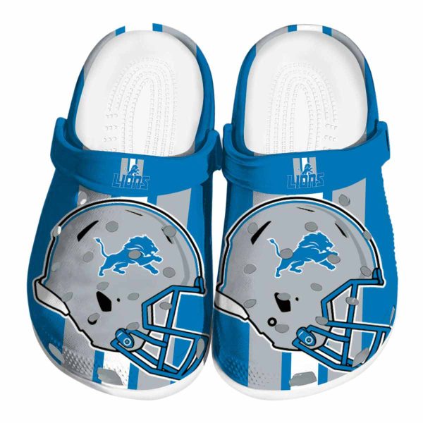 Detroit Lions Helmet Stripes Crocs Best selling