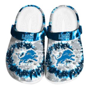 Detroit Lions Radiant Burst Effect Crocs Best selling