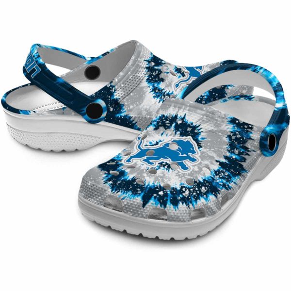 Detroit Lions Radiant Burst Effect Crocs Latest Model