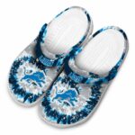 Detroit Lions Radiant Burst Effect Crocs Best selling