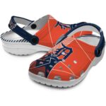 Detroit Tigers Geometric Background Crocs Best selling
