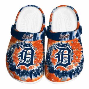 Detroit Tigers Radiant Burst Effect Crocs Best selling