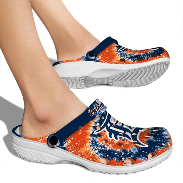 Detroit Tigers Radiant Burst Effect Crocs High quality