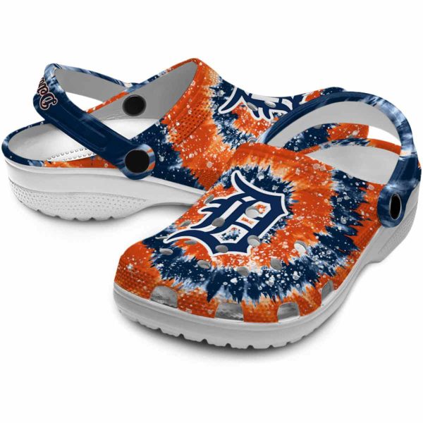 Detroit Tigers Radiant Burst Effect Crocs Latest Model