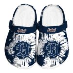 Detroit Tigers Splatter Graphics Crocs Best selling