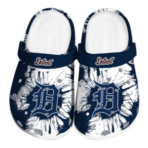Detroit Tigers Splatter Graphics Crocs Best selling