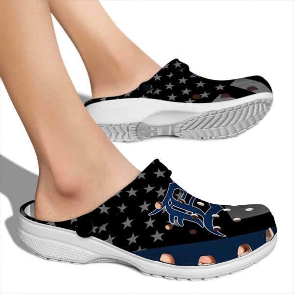 Detroit Tigers Stellar Stripes Theme Crocs High quality