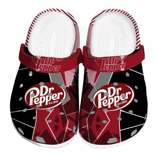 Dr Pepper Geometric Background Crocs Best selling