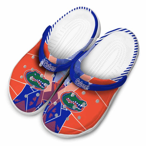 Florida Gators Geometric Background Crocs Trendy