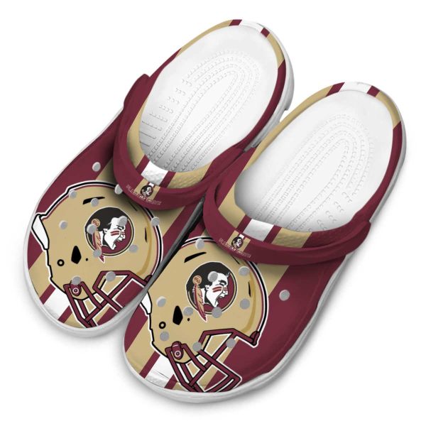 Florida State Seminoles Helmet Stripes Crocs Trendy