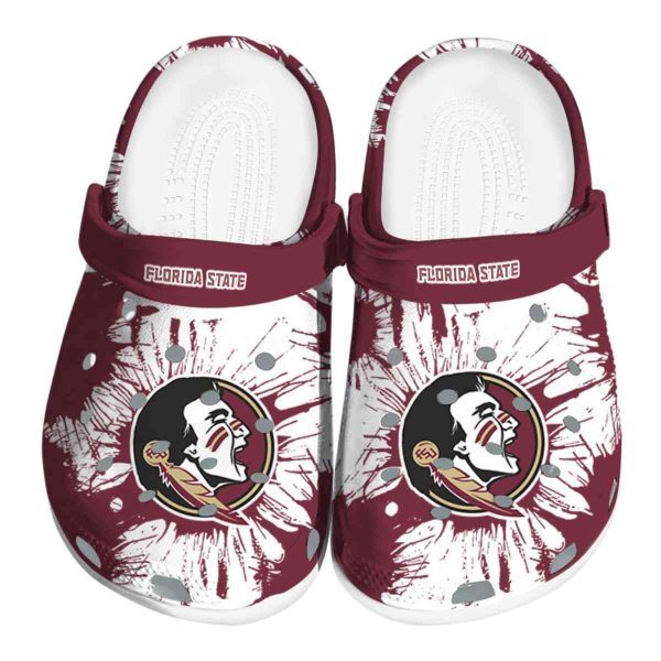 Florida State Seminoles Splatter Graphics Crocs Best selling
