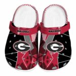 Georgia Bulldogs Geometric Background Crocs Best selling