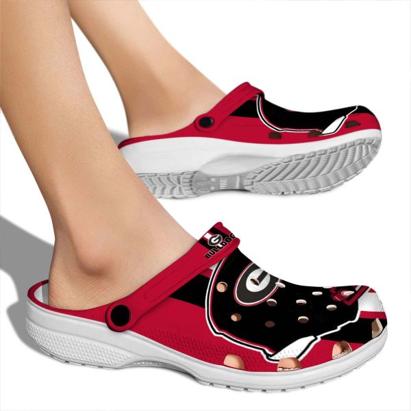 Georgia Bulldogs Helmet Stripes Crocs High quality
