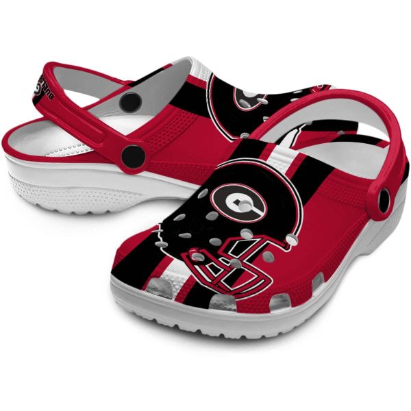 Georgia Bulldogs Helmet Stripes Crocs Latest Model