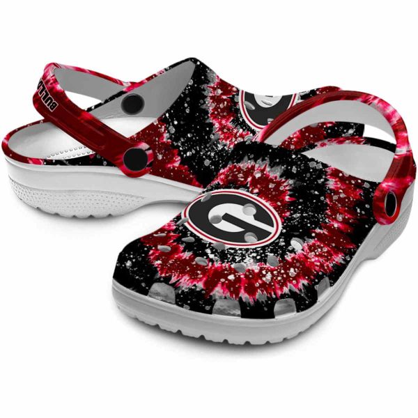 Georgia Bulldogs Radiant Burst Effect Crocs Latest Model