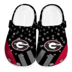 Georgia Bulldogs Stellar Stripes Theme Crocs Best selling