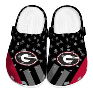 Georgia Bulldogs Stellar Stripes Theme Crocs Best selling