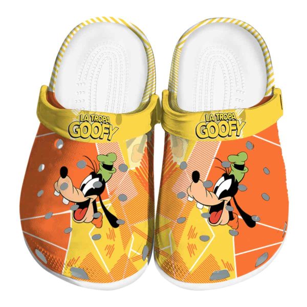 Goofy Geometric Background Crocs Best selling