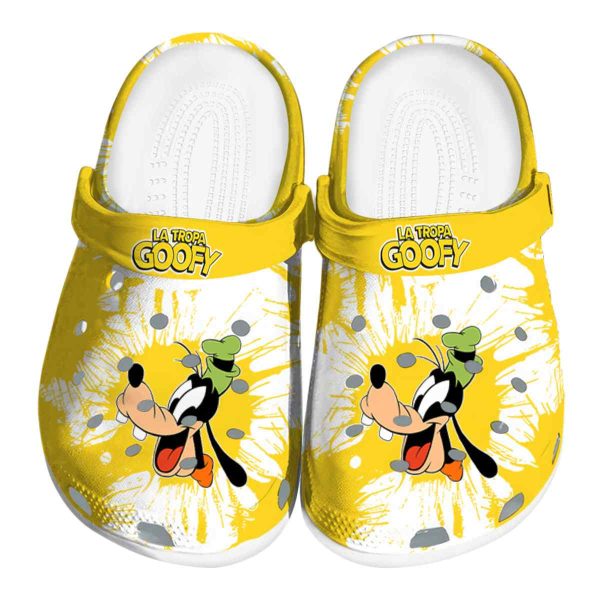 Goofy Splatter Graphics Crocs Best selling