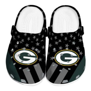 Green Bay Packers Stellar Stripes Theme Crocs Best selling