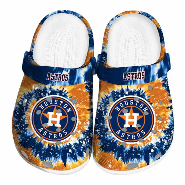 Houston Astros Radiant Burst Effect Crocs Best selling