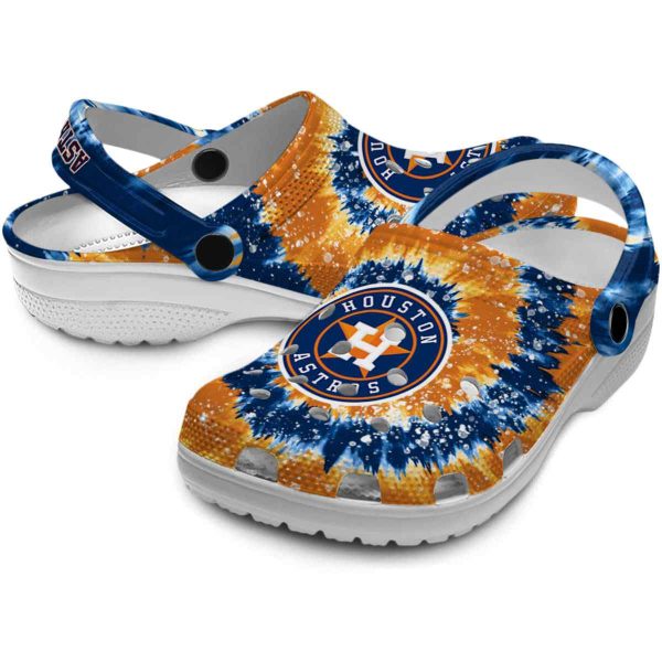 Houston Astros Radiant Burst Effect Crocs Latest Model