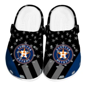 Houston Astros Stellar Stripes Theme Crocs Best selling