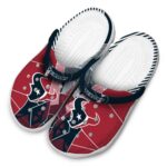 Houston Texans Geometric Background Crocs Best selling