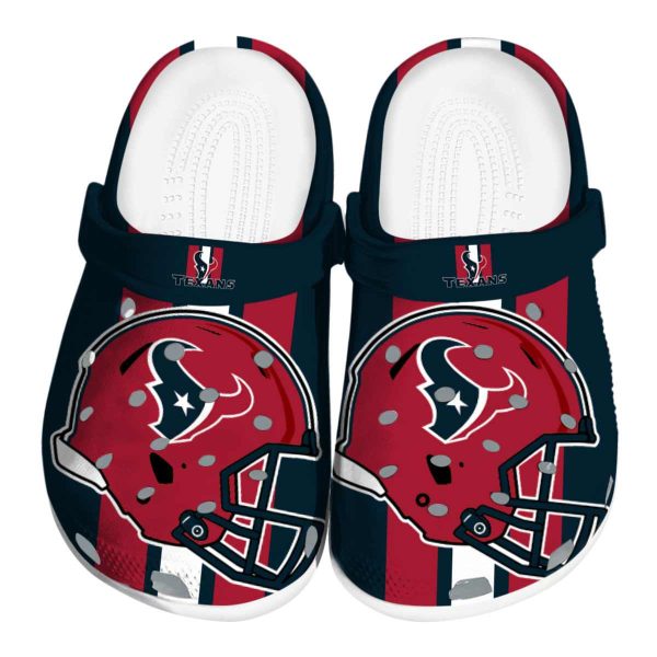 Houston Texans Helmet Stripes Crocs Best selling