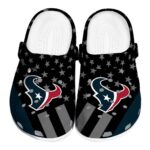 Houston Texans Stellar Stripes Theme Crocs Best selling