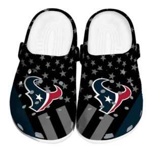 Houston Texans Stellar Stripes Theme Crocs Best selling