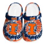 Illinois Fighting Illini Radiant Burst Effect Crocs Best selling