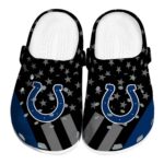 Indianapolis Colts Stellar Stripes Theme Crocs Best selling