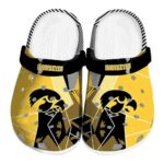 Iowa Hawkeyes Geometric Background Crocs Best selling