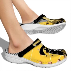 Iowa Hawkeyes Geometric Background Crocs High quality